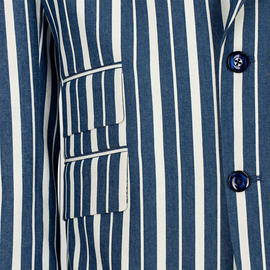 Shearwater Striped Blazer - View 5 - Bown of London