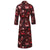 Lightweight Women's Bathrobe back - Bengal Rose | Bown of London