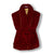 Howard Luxury Cotton Short Velvet Smoking Jacket in Burgundy - folded | Bown of London