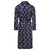 Lightweight Bathrobe back - Gatsby Paisley Blue | Bown of London