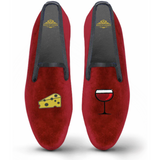 Velvet Loafer/Slipper Shoe Wine & Cheese