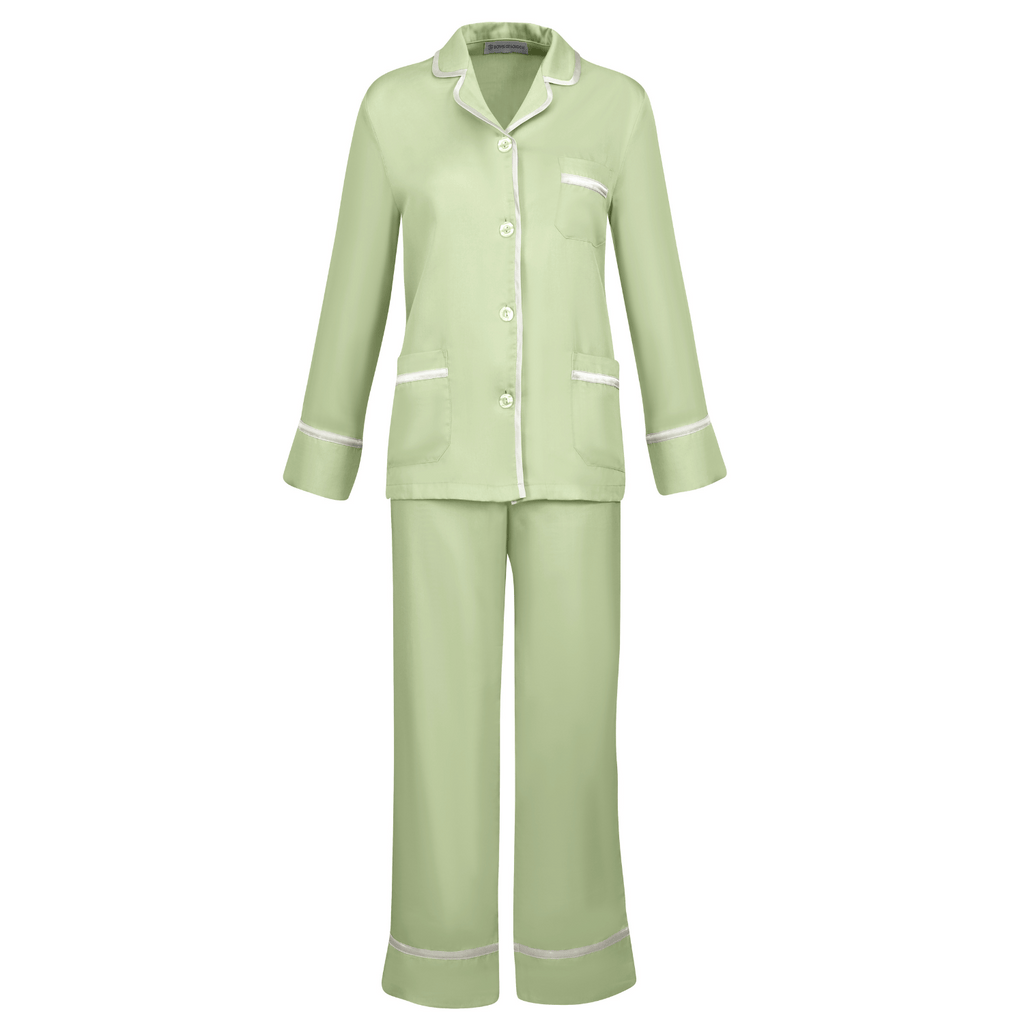 Ladies Satin Pajamas - Demeter