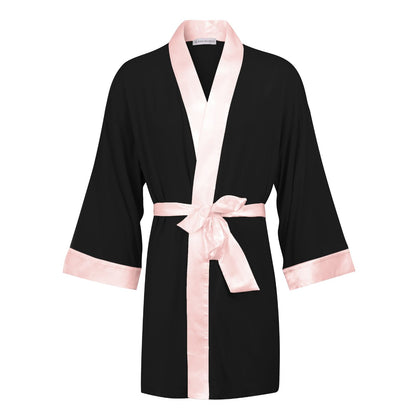 Lightweight Short Bathrobe - Persephone - Bown of London