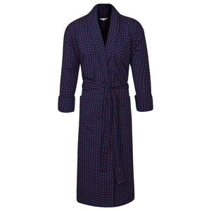 Lightweight Men's Bathrobe front - Pacific | Bown of London