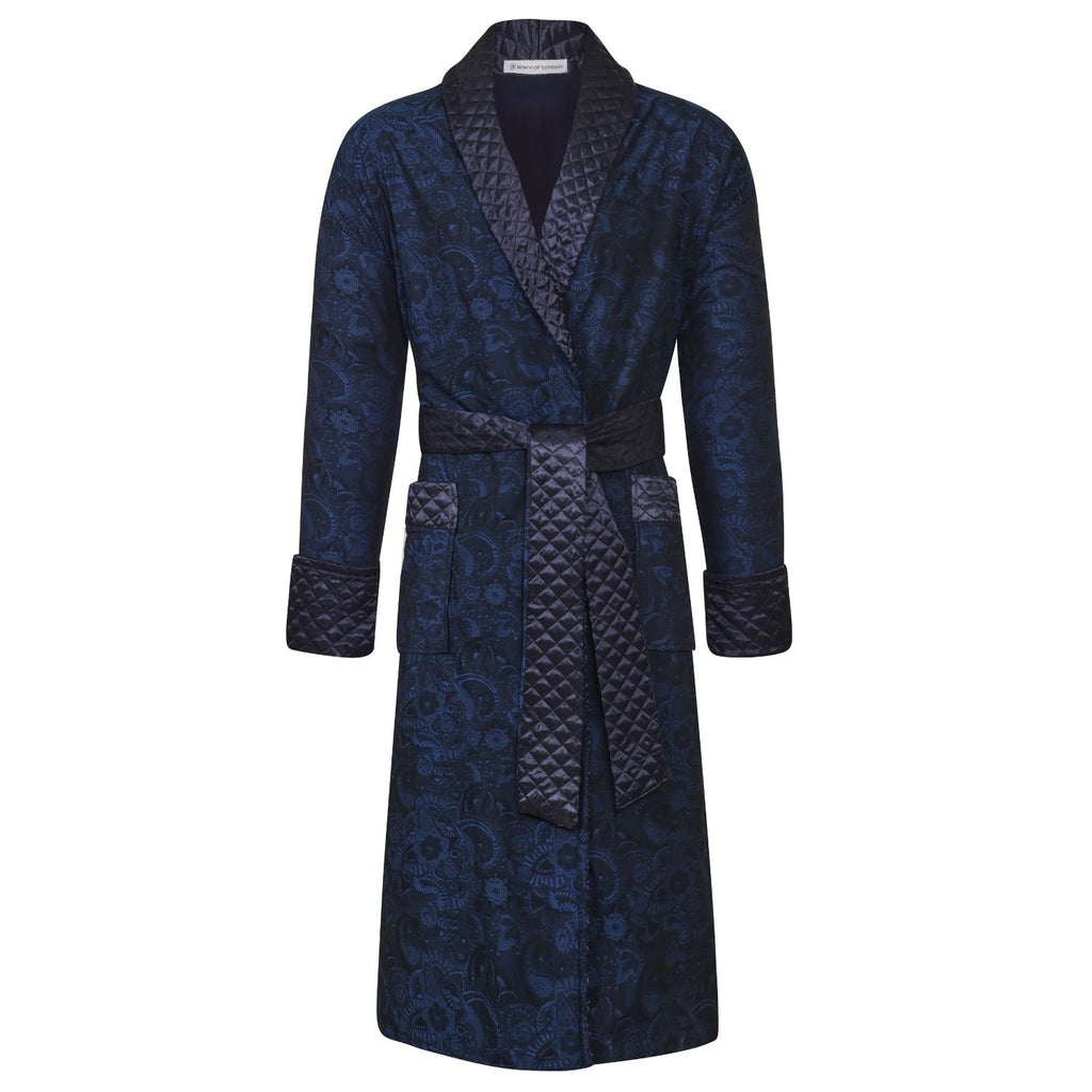 Sherlock Men's Long Smoking Jacket - front | Bown of London