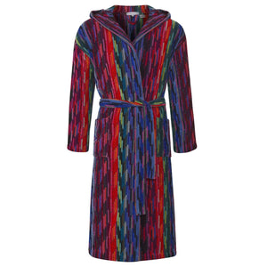 Women's Hooded Robe front - Multicolor | Bown of London