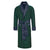 Connaught Long Smoking Jacket Robe in Green
