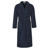 Men's Towelling Bathrobe - Navy