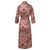 Lightweight Women's Bathrobe back - Serpentine Blush | Bown of London