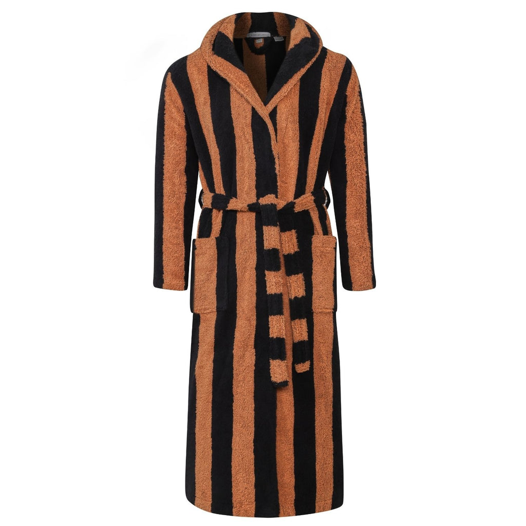 Women's Hooded Extra Long Bathrobe front - Miami | Bown of London