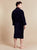 Men's Robe model photo back - Earl Navy | Bown of London