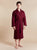 Lightweight Men's Bathrobe model photo front - Tosca Red | Bown of London