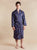 Lightweight Men's Robe front model photo - Gekko Navy | Bown of London