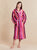 Women's Hooded Robe model photo front - Artisan | Bown of London