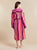 Women's Hooded Robe model photo back - Artisan | Bown of London