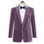 Made to measure Men's Single Breasted Purple Jacket