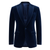 Made to measure Men's Single Breasted Light Navy Velvet Jacket