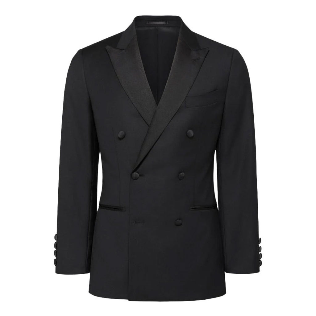 Made to measure Men's Double Breasted Black Tuxedo and Trousers