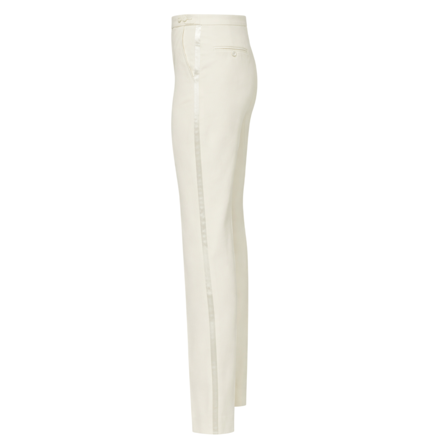 White pants on a white background