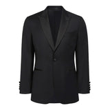 Made to measure Men's Single Breasted Black Tuxedo and Trousers