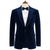 Made to measure Men's Single Breasted Light Navy Velvet Jacket
