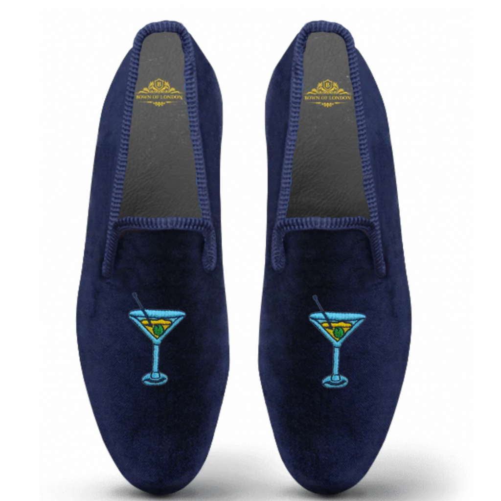 Velvet Loafer/Slipper Shoe Martini Time