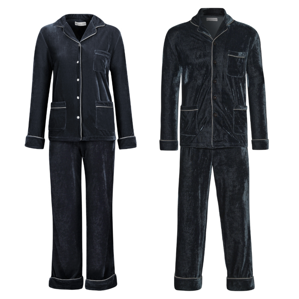 His & Hers Velvet Pajama Bundle - Aphrodite/Zeus