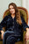 Aphrodite Womens Black Velvet Pajamas - Model Lifestyle | Bown of London