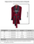 Belgravia Luxury Cotton Short Velvet Smoking Jacket in Burgundy