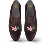 Women's Velvet Loafer/Slipper Shoe Bird