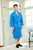 Cancun Men's Sky Blue Bathrobe - Model Lifestyle | Bown of London