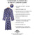 Cotton Blue Lightweight Robe & Cigar Velvet Loafers