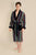 Dundee Men's Striped Bathrobe - Model Front | Bown of London