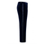 Men's Italian velvet navy trousers - side view