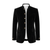 Made to Measure Black Italian Velvet Nehru Collar Jacket
