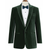 White shirt with dar green velvet jacket - Bown of London