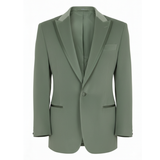 Made to measure Men's Single Breasted Light Green Velvet Jacket