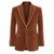 Brown velvet blazer on a white background - Bown of London