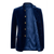 Made to Measure Navy Italian Velvet Nehru Collar Jacket