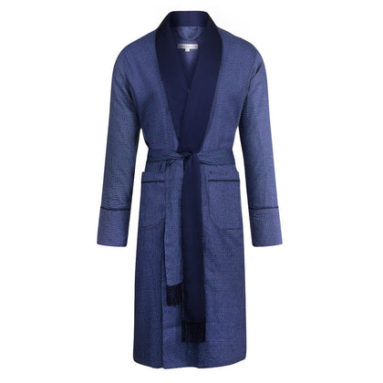 Blue Lightweight Robe - The Oxford Bathrobe