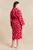 Pink Diamond Womens Bathrobe - Model Back | Bown of London