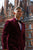 Made to Measure Double Breasted Mens Italian Velvet Smoking Jacket - Burgundy