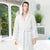 Men's Hooded Towelling Robe - Pale Gray