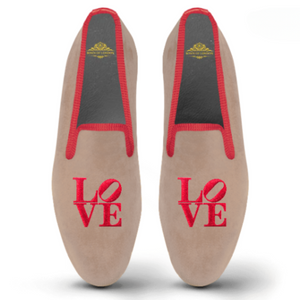 Women's Velvet Loafer/Slipper Shoe Love