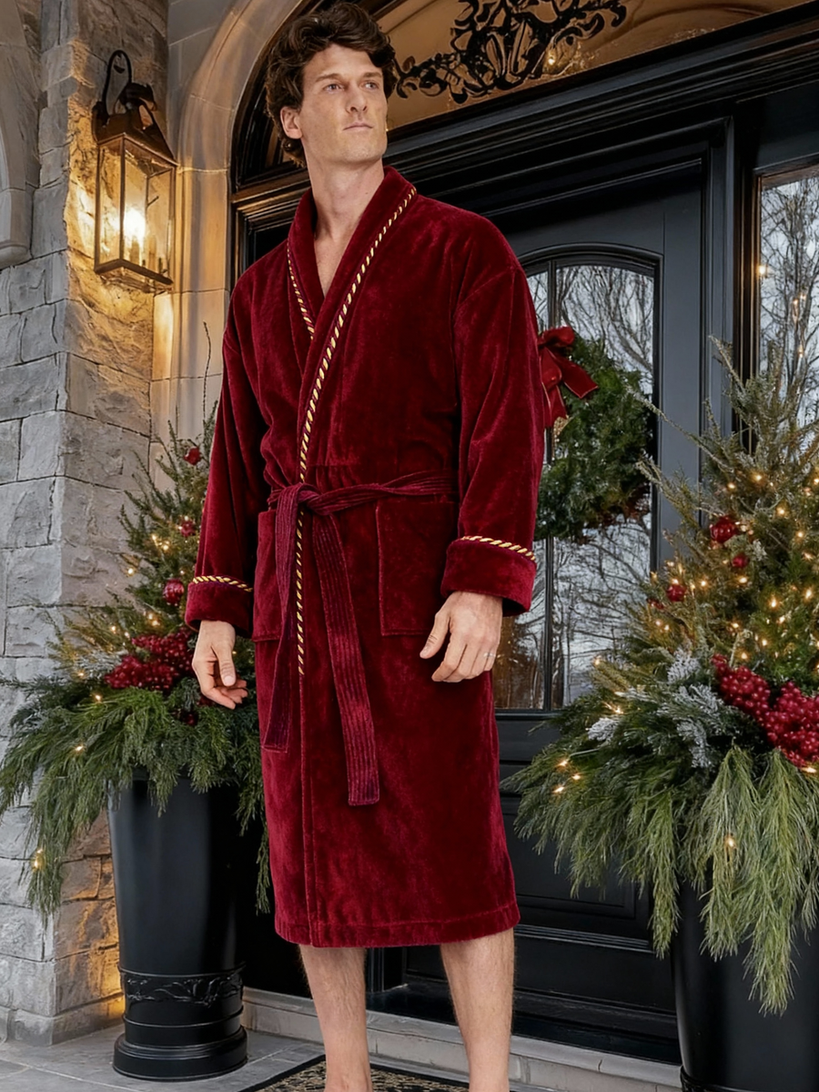 Men's Robe - Earl Claret
