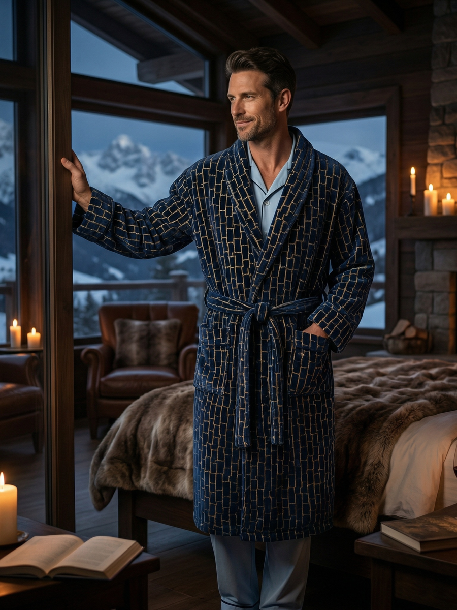 Men's Bathrobe - Agean