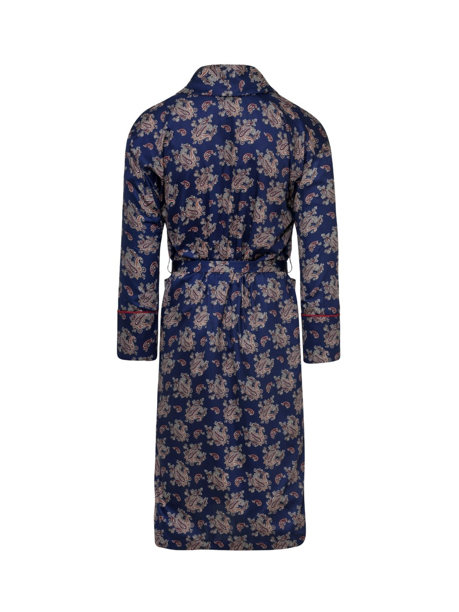 Lightweight Men's Robe - Gatsby Paisley Blue