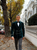 Made to Measure Double Breasted Mens Italian Velvet Smoking Jacket - Green