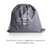 Men's Heavyweight Hooded Nua Cotton Robe - Pale Grey Dust Bag