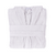 Women's Hooded Nua Cotton Bathrobe - Pale Gray Folded Top Down View